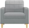 vidaXL Sofasessel Hellgrau 60 cm Stoff 359075 Bild 3