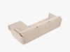Micadoni Ecksofa Kaelle 4-Sitzer Rechts Chenille Over The Horizon Beige Bild 3