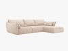Micadoni Ecksofa Kaelle 4-Sitzer Rechts Chenille Over The Horizon Beige Bild 2