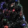 vidaXL Künstlicher Weihnachtsbaum mit Ständer/LED 120 cm Fiberoptik, Mit Beleuchtung [284297] Bild 5