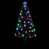 vidaXL Künstlicher Weihnachtsbaum mit Ständer/LED 120 cm Fiberoptik, Mit Beleuchtung [284297] Bild 3
