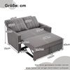Ulife Schlafsofa Multifunktionales Klappsofabett, Polstersofa, Schlafcouch, Gästebett, mit Schlaffunktion, verstellbare Rückenlehne Bild 4