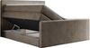 Boxspringbett KING DOREN, mit zwei Bettkästen und einer Multipocket-Matratze - 200x200 - Braun Velours - H4 Bild 5