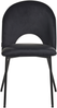 Esszimmerstuhl 2er Set COVELO Samtstoff Schwarz Bild 5
