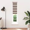 vidaXL Doppelrollo Braun 45x230 cm Stoffbreite 40,9 cm Polyester 4014380 Bild 2