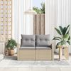 vidaXL Gartensofa mit Kissen Beige 124 x 62 x 69cm Poly-Rattan 42006745 Bild 3