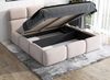 Polsterbett MAROKO 140x200 ohne Matratze mit Bettkasten und Lattenrost. Farbe: Silber 15 Bild 5