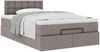 vidaXL Ottoman-Bett mit Matratze Taupe 120x200 cm Stoff 3311619 Bild 5