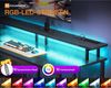 Gaming Tisch LED-Beleuchtung Monitorständer USB-Stauraum 120x50cm Bild 5