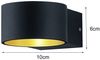 Trio Leuchten LED Wandleuchte LaCapo 4,3W warmweiß schwarz Metall Bild 4