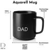 Giftandprint Tasse Vatertag Color Mug Dad Ohne Henkel Geschenke für Papa, Keramik, Ink- Geschenkbox, Vatertag geschenke für männer Papa Bild 2