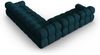 Micadoni Symmetrisches Ecksofa Bellis 5-Sitzer 3D-Stoff Sonic Marineblau Bild 4