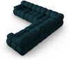 Micadoni Symmetrisches Ecksofa Bellis 5-Sitzer 3D-Stoff Sonic Marineblau Bild 2