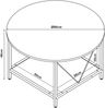 Couchtisch Filem Ø80x46 cm Sandfarben [en. casa] Bild 4