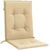 vidaXL Niedriglehner-Auflagen 4 Stk. Melange Beige 100x50x4 cm Stoff 4002455 Bild 5