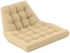 Outsunny Sitzkissen 120x100 cm, mit Rückenlehne, 8cm dick, wasserabweisend, für Schaukelstühle und Hängekörbe, Beige Bild 4