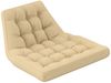 Outsunny Sitzkissen 120x100 cm, mit Rückenlehne, 8cm dick, wasserabweisend, für Schaukelstühle und Hängekörbe, Beige Bild 5