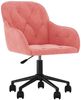 vidaXL Esszimmerstühle 2 Stk. Drehbar Rosa Samt 3103425 Bild 3