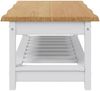 VidaXL Couchtisch EKAI Weiß 100 x 60 x 45,5 cm Massives Kiefernholz 42037020 Bild 5