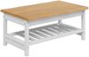 VidaXL Couchtisch EKAI Weiß 100 x 60 x 45,5 cm Massives Kiefernholz 42037020 Bild 2