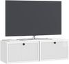 vidaXL Wandmontierter TV-Schrank Hochglanz Weiß 98 x 31 x 30 cm 898049 Bild 2