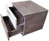 HTI-Living Nachtschrank Nachtschrank 2er Set Beton Weiß Nina (Set, 2-St, 2 Nachtschränke) Nachttisch Nachtkommode Nachtkonsole Bild 4