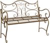 vidaXL Gartenbank 2-Sitzanzahl 114 x 56,5 x 90 cm Stahl Antikbraun 42029539 Bild 2