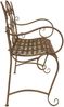 vidaXL Gartenbank 2-Sitzanzahl 114 x 56,5 x 90 cm Stahl Antikbraun 42029539 Bild 4