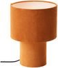 Lightbox Tischleuchte, ohne Leuchtmittel, Retro Tischlampe, Cord, Stoff, E27, 30cm, dekorativ, orange, gelb Bild 5