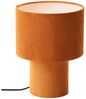 Lightbox Tischleuchte, ohne Leuchtmittel, Retro Tischlampe, Cord, Stoff, E27, 30cm, dekorativ, orange, gelb Bild 4
