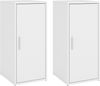 vidaXL Schuhschränke 2 Stk. Weiß 32x35x70 cm Holzwerkstoff 808955 Bild 3