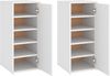 vidaXL Schuhschränke 2 Stk. Weiß 32x35x70 cm Holzwerkstoff 808955 Bild 2