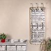 Wandgarderobe 100x40cm Berlin 6 Kleiderhaken Flurpaneel Holz Dekoration Eingang Bild 2