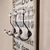 Wandgarderobe 100x40cm Berlin 6 Kleiderhaken Flurpaneel Holz Dekoration Eingang Bild 4