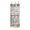 Wandgarderobe 100x40cm Berlin 6 Kleiderhaken Flurpaneel Holz Dekoration Eingang Bild 5