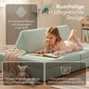 Bellabino 'Nile' Spielsofa, 4-tlg, Cord, türkis, faltbare Kindercouch, abnehmbarer & waschbarer Bezug, Kindersofa aus Schaumstoff Bild 5
