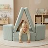 Bellabino 'Nile' Spielsofa, 4-tlg, Cord, türkis, faltbare Kindercouch, abnehmbarer & waschbarer Bezug, Kindersofa aus Schaumstoff Bild 2