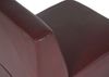 Modular 2-Sitzer Sofa Couch Lyon, Kunstleder ~ rot-braun, ohne Armlehnen Bild 3
