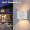 oyajia Wandleuchte 2 Stück 7W Metall LED Wandlampe, Auf und ab Einstellbarer Lichtstrahl, LED fest integriert, Warmweiß, LED Wandlampe mit Bewegungsmelder,für Wohnzimmer, Flur, Balkon, Hotel Bild 3