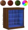vidaXL Sideboard mit LED-Leuchten Braun Eichen-Optik 60,5x37x67 cm 836699 Bild 2
