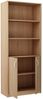 Home Collective Bücherregal mit 5 Ebenen und 2 Türen Mehrzweckschrank Haushaltsschrank, strapazierfähige Laminatplatte, 16 mm dick, mit 4 Einlegeböden, ideal für Schlafzimmer, Wohnzimmer, Flur sonoma Bild 3