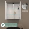 Planetmöbel Badezimmerspiegelschrank Spiegelschrank ARIA (Spiegelschrank Bad mit Beleuchtung und Steckdose, Badschrank mit Spiegel hängend) Bild 2