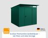 Hörmann Ecostar Metall-Gerätehaus Trend mit Pultdach Typ 2, 238x238 cm , moosgrün, 5,7 m²,1-flüglige Tür Bild 3