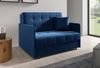 Zweiersessel YORK II mit Steppung, 2-Sitzer Schlafsofa, Jugendsofa mit Schlaffunktion, ausziehbare Couch, mit Bettkasten, inkl. Kissen, Kronos 09, 85 x 97 x 120 cm Bild 2