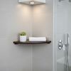 Relaxdays Eckregal Wand Walnussholz Bild 3
