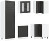 vidaXL 14-tlg. Küchenschrank-Set Kalmar Schwarz Holzwerkstoff 3314972 Bild 5