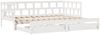 vidaXL Tagesbett Ausziehbar mit Schubladen ohne Matratze Weiß 90x200cm 3302202 Bild 3