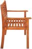 vidaXL Gartenbank 2-Sitzer 120 cm Massivholz Eukalyptus 44398 Bild 3