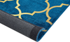 Teppich marineblau gold 160 x 230 cm marokkanisches Muster YELKI Bild 5