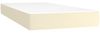 vidaXL Boxspringbett mit Matratze Creme 90x190 cm Kunstleder 3141097 Bild 5